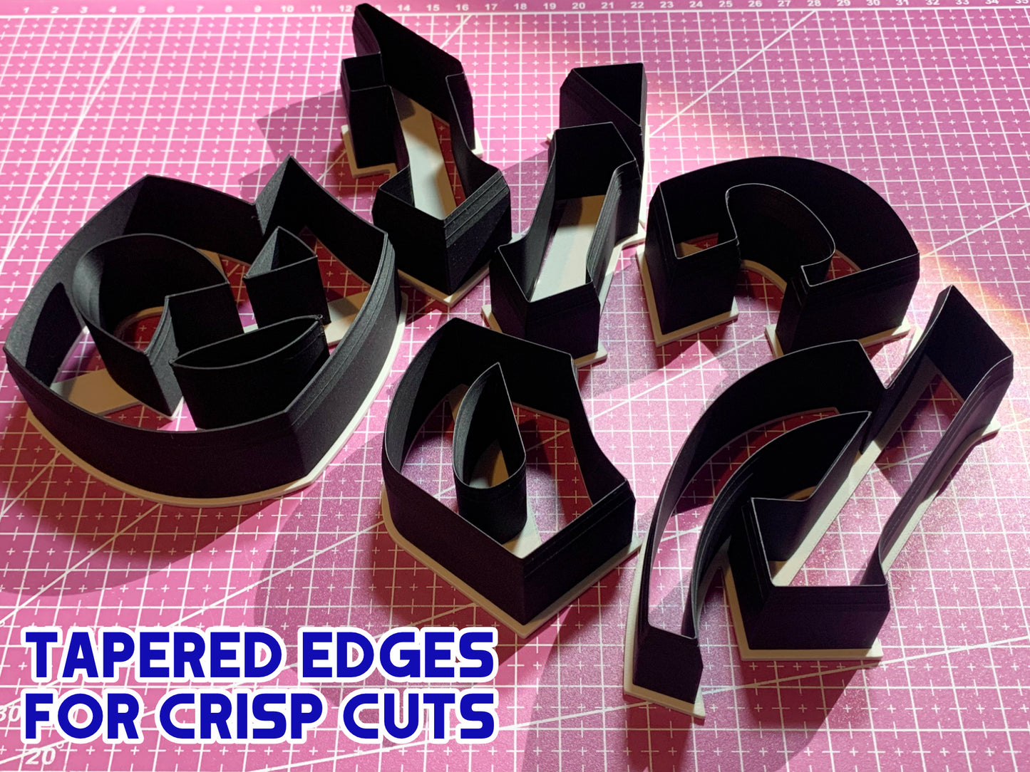 Big Gothic Cookie Cutters for Clay, Polymer Clay, Dough - 10 cm / 4"
