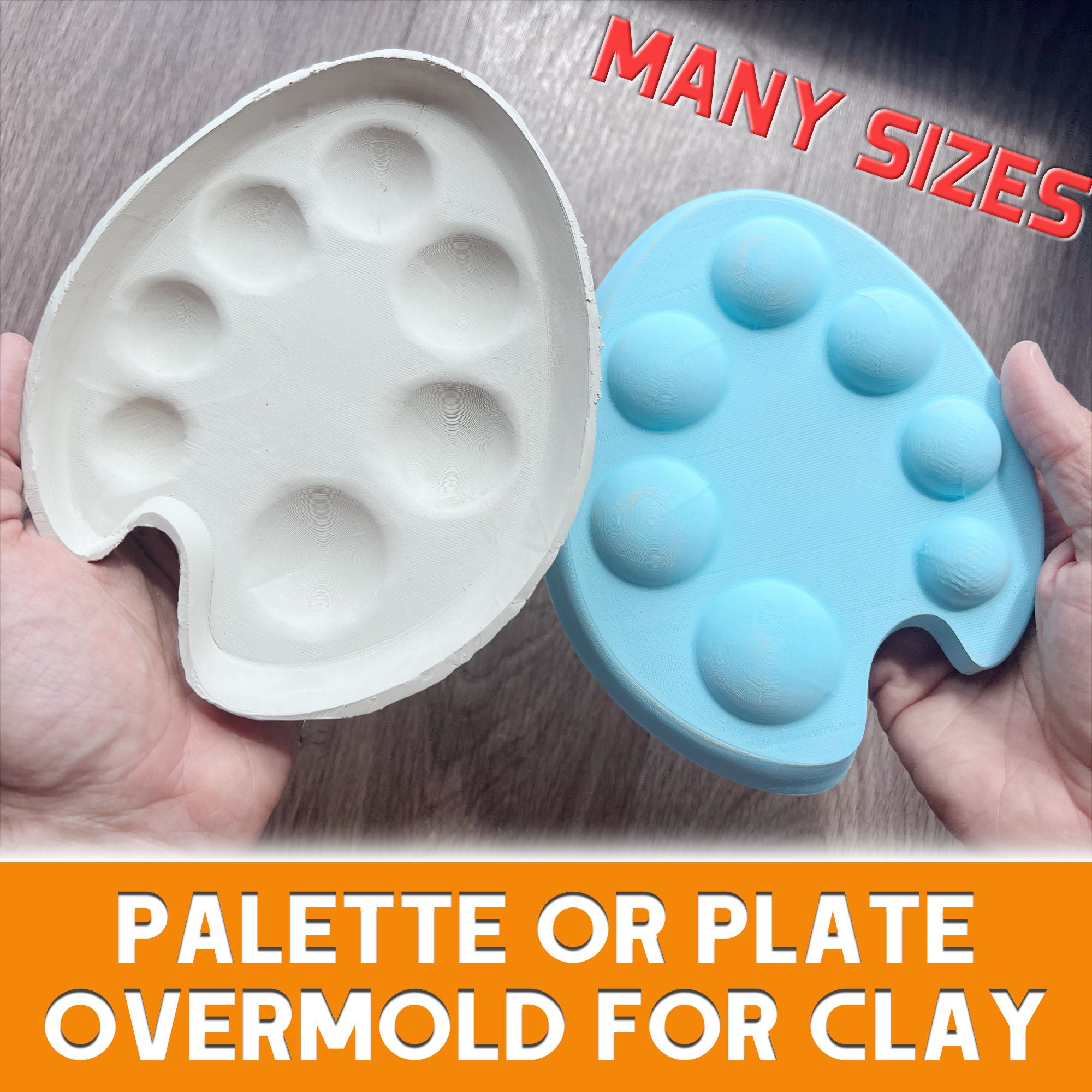 Artist Palette Hump Mold for Pottery – diyprojectdepot