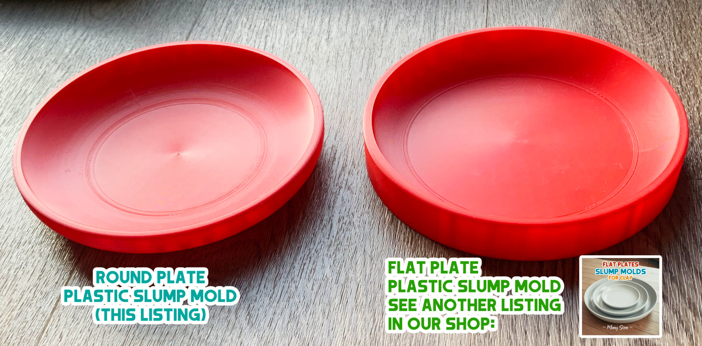 Round Plate Slump Mold for Pottery