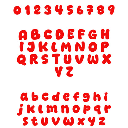 Large Bubble Letter Cutters for Clay and Dough 10 cm / 4" Letters