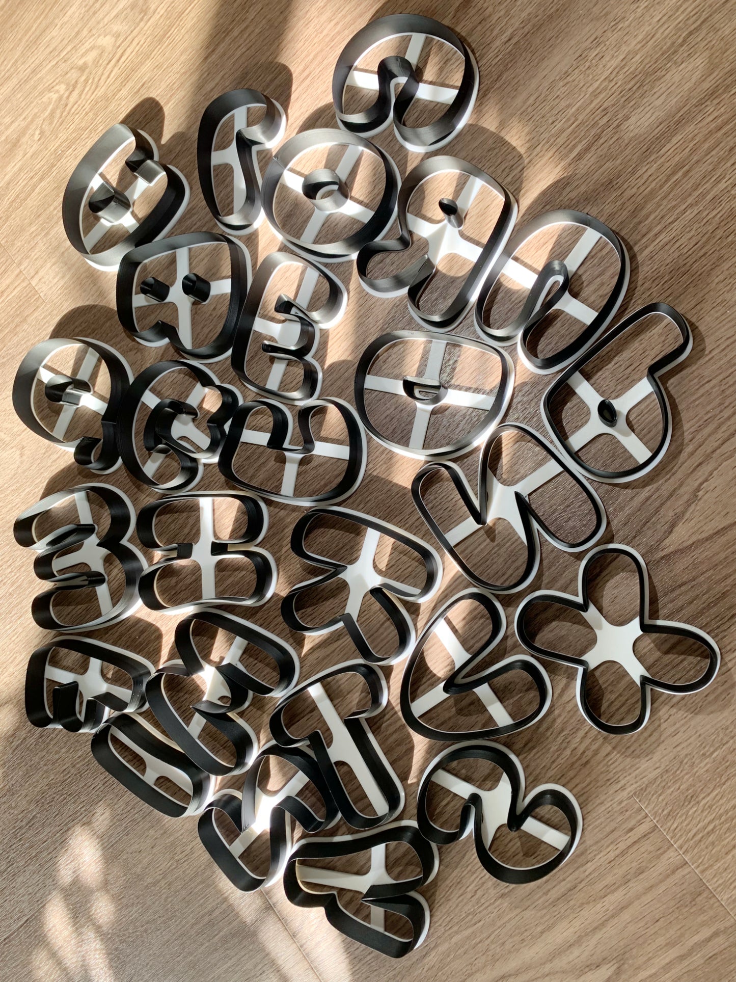 Large Bubble Letter Cutters for Clay and Dough 10 cm / 4" Letters