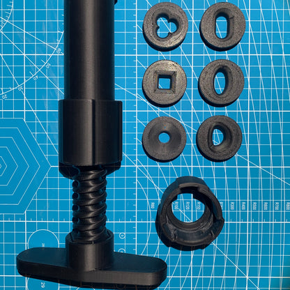 Handheld Screw Extruder for Clay with Interchangeable Dies