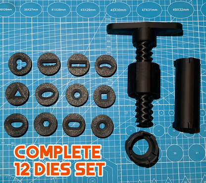 Handheld Screw Extruder for Clay with Interchangeable Dies