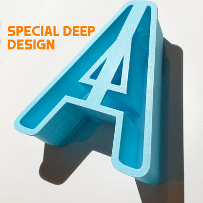 Large Letter and Number Cutters for Clay and Dough – Big Alphabet and Number Set, 10 cm / 4"