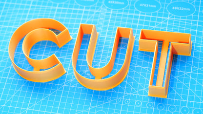 Large Letter and Number Cutters for Clay and Dough – Big Alphabet and Number Set, 10 cm / 4"