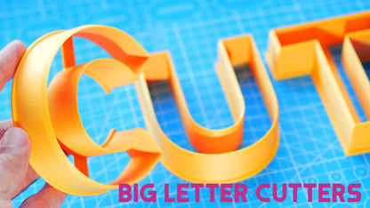 Large Letter and Number Cutters for Clay and Dough – Big Alphabet and Number Set, 10 cm / 4"