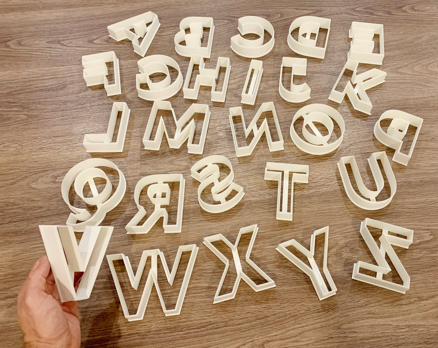 Large Letter and Number Cutters for Clay and Dough – Big Alphabet and Number Set, 10 cm / 4"