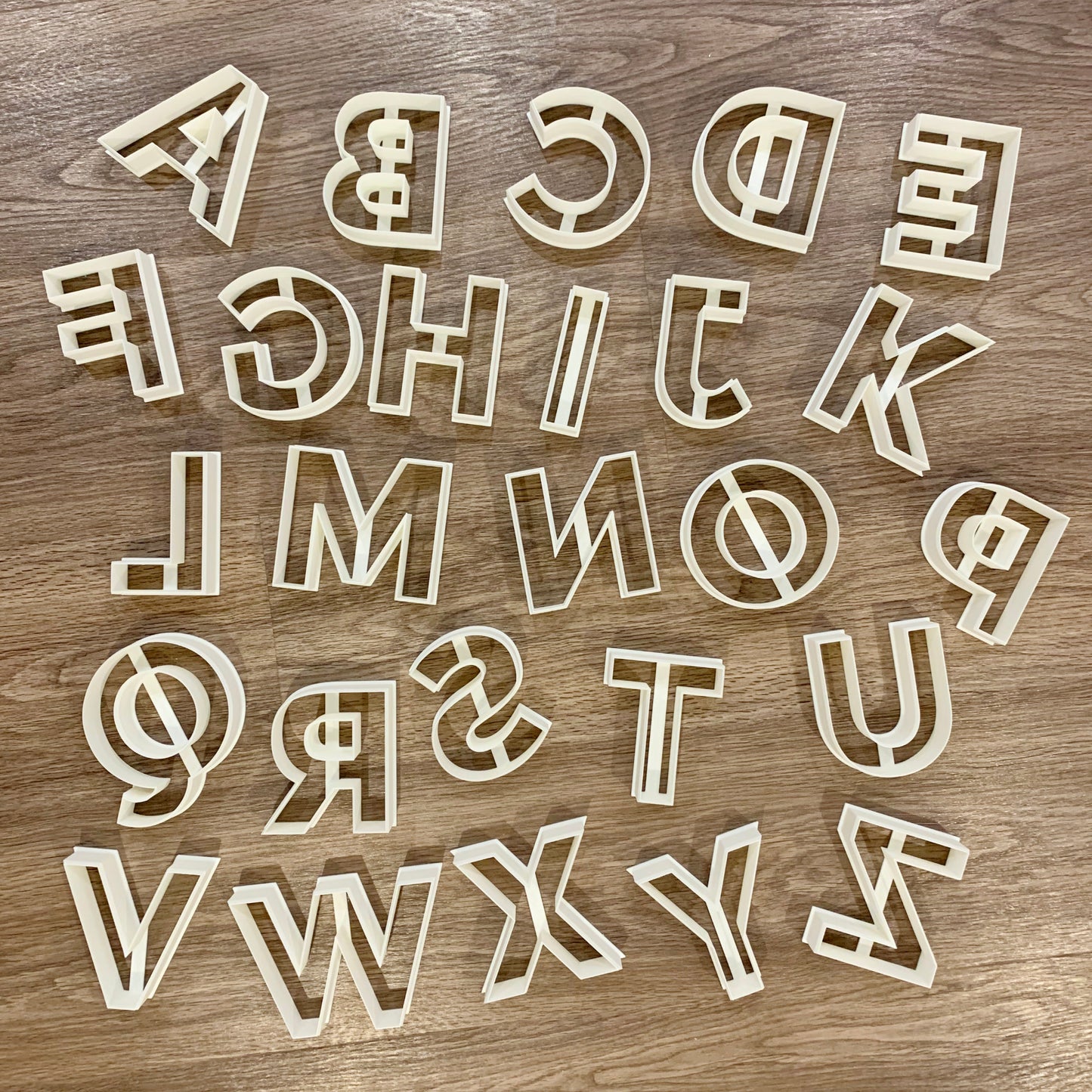 Large Letter and Number Cutters for Clay and Dough – Big Alphabet and Number Set, 10 cm / 4"