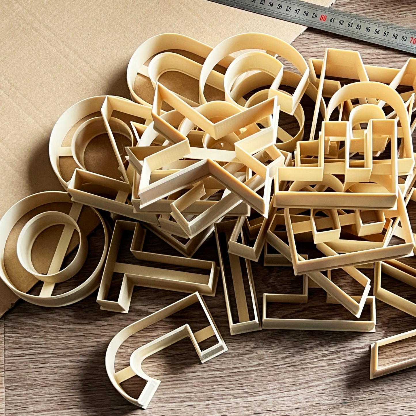 Large Letter and Number Cutters for Clay and Dough – Big Alphabet and Number Set, 10 cm / 4"