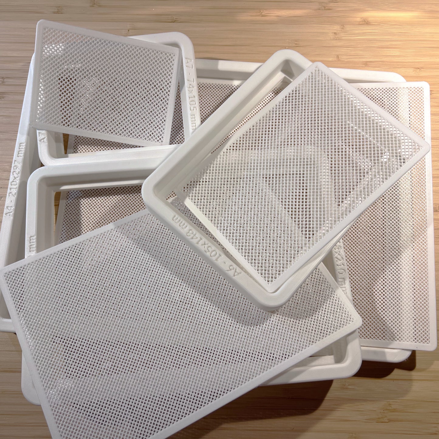 Papermaking Kit A4 A5 A6 A7 – Deckle and Mold Set for Handmade Paper – DIY Paper Making Kit