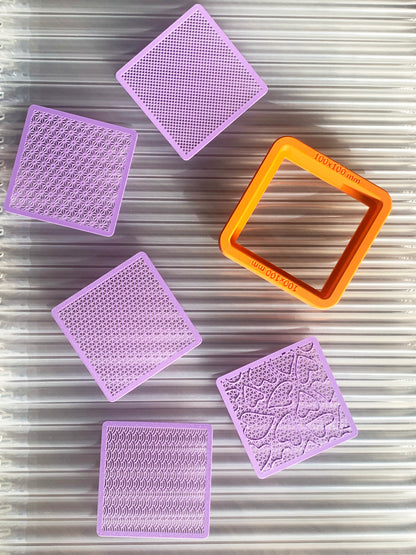 Papermaking Mold and Deckle Kit 10–30 cm – 5 Texture Screens, Handmade Paper Kit, Square Paper Mold Set