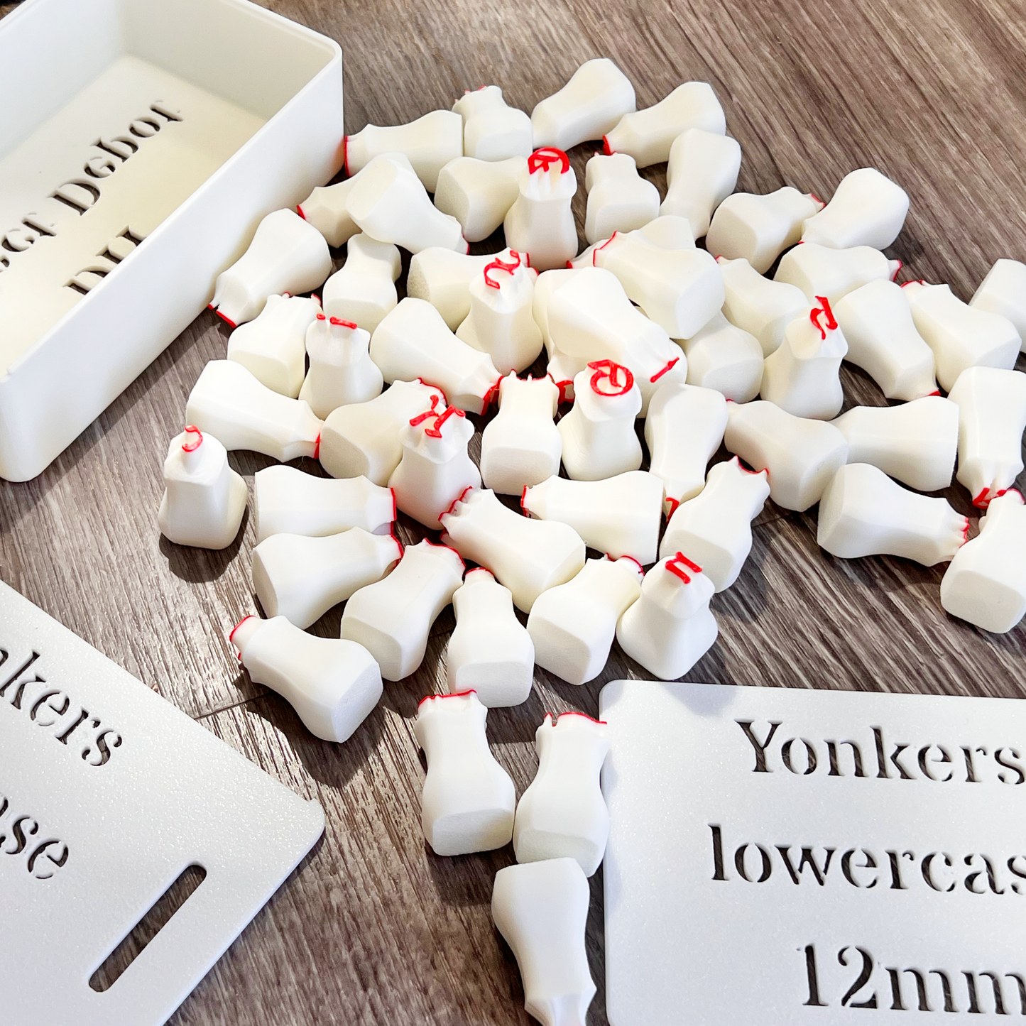 Gothic Clay Stamps 12 mm Set – Uppercase, Lowercase or Both