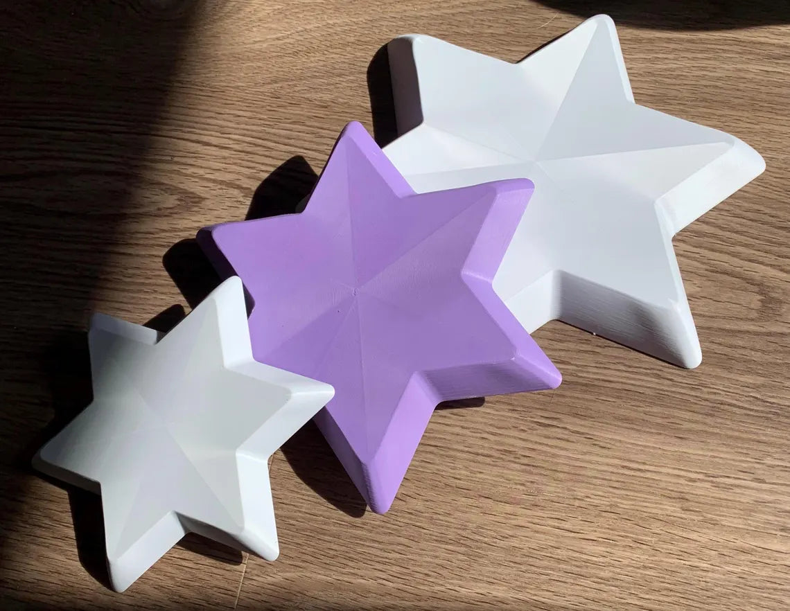 Star of David Plate Hump Mold for Pottery