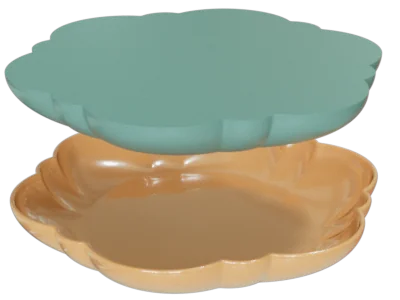 Vielseitige Drapierform / Faltenform für Ton