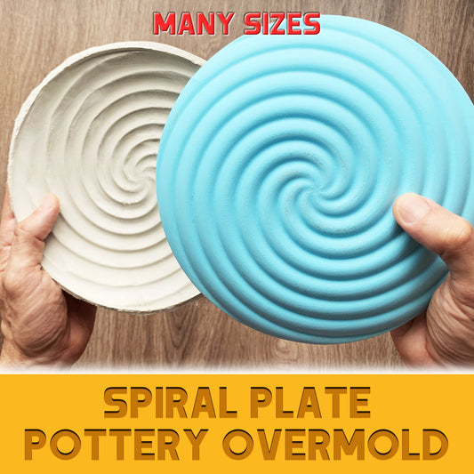 Spiral Dish Drape Mold for Clay