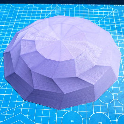 Faceted Low Poly Plate Pottery Form for Clay Slab