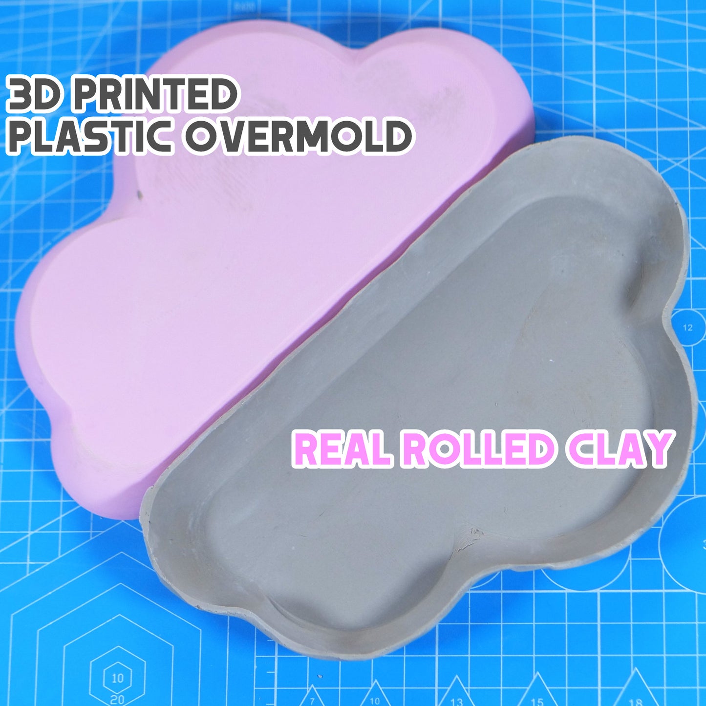 Cloud Plate Pottery Form for Clay Slab