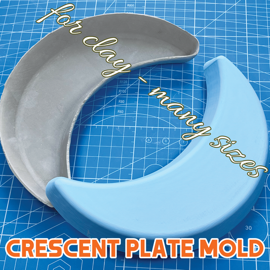 Crescent Plate Pottery Form