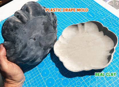 Vielseitige Drapierform / Faltenform für Ton