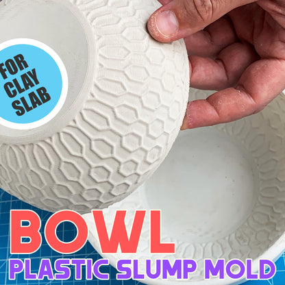 Hexagonal Pattern Bowl Slump Mold for Pottery