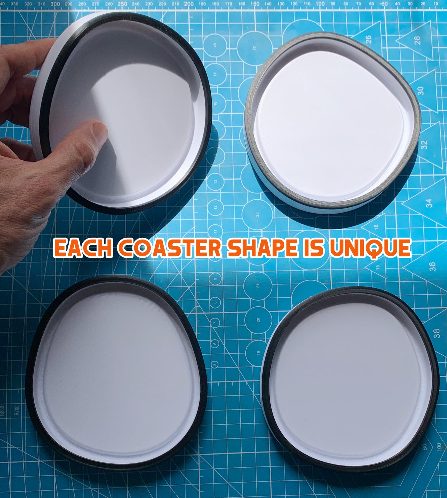 Irregular Ceramic Coaster Slump Mold Set