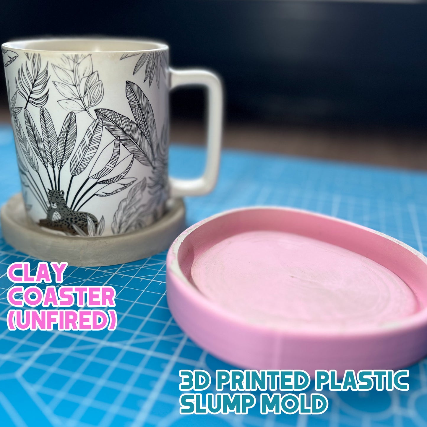 Irregular Ceramic Coaster Slump Mold Set
