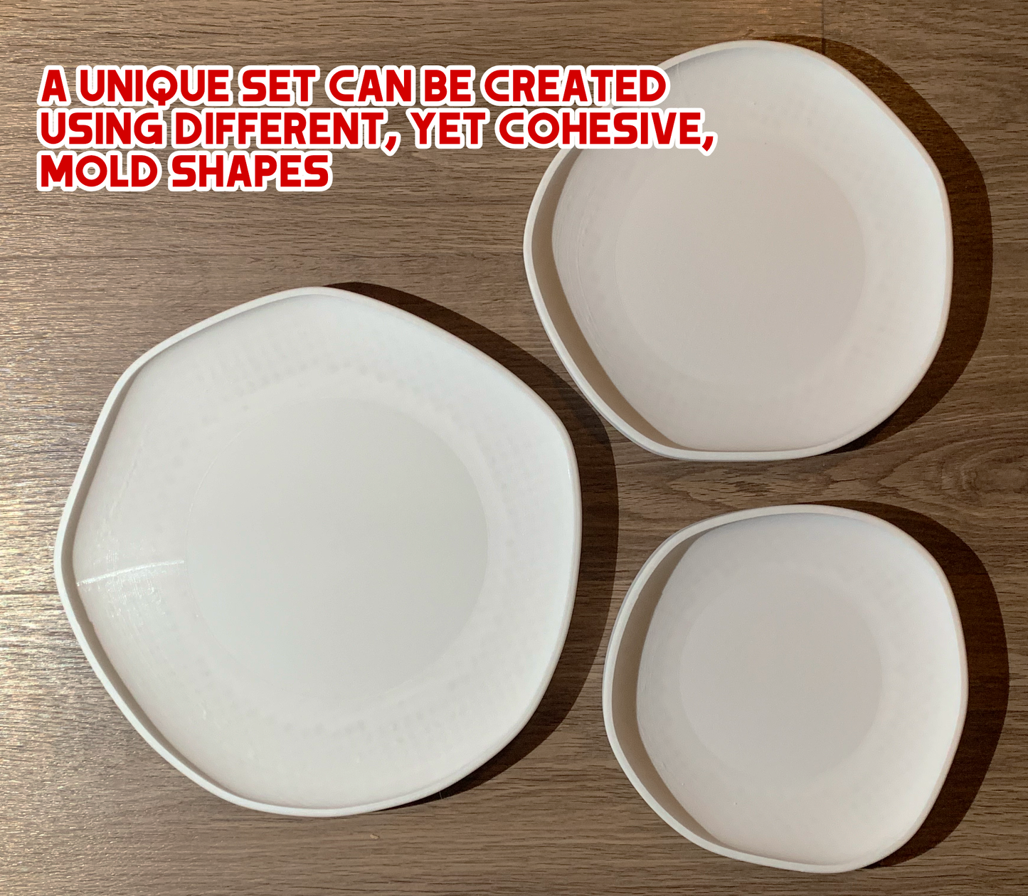 Organic Irregular Ceramic Plate Slump Mold for Slab Building