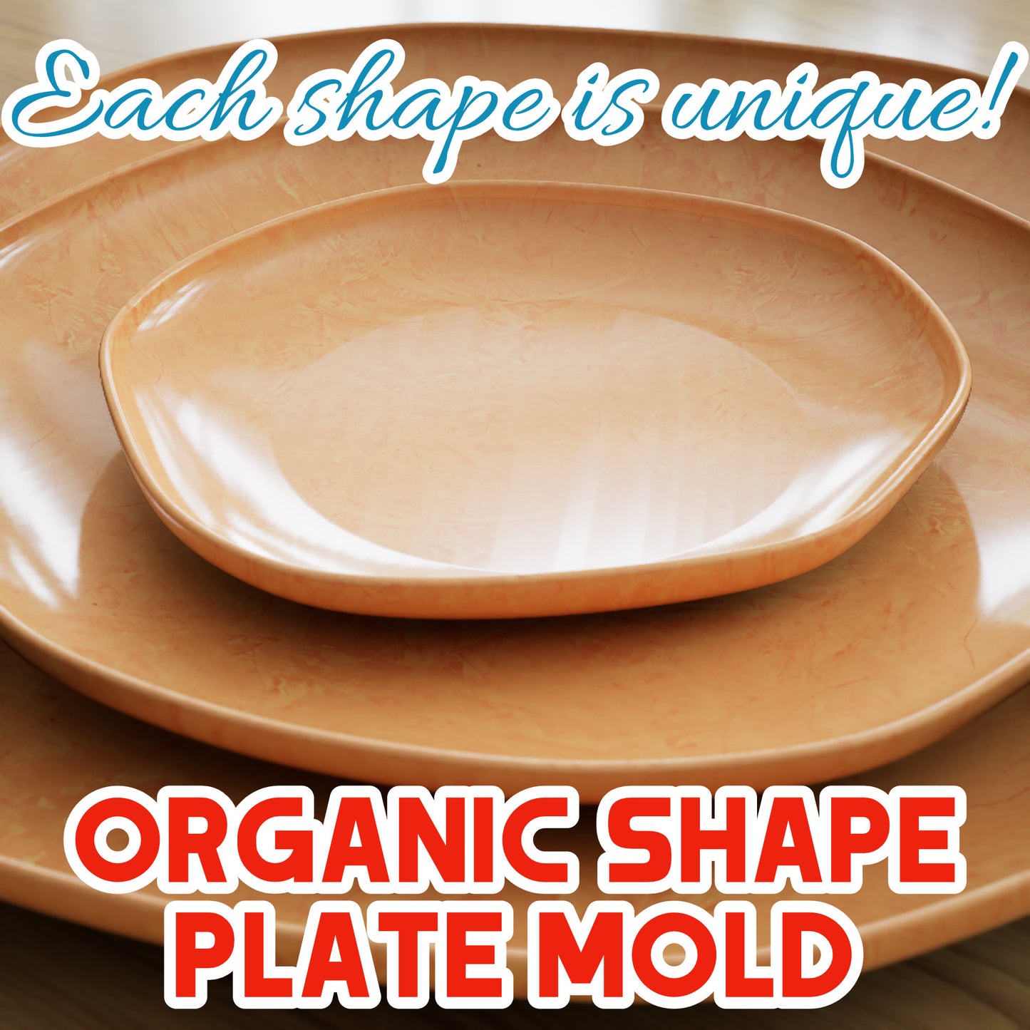 Organic Irregular Ceramic Plate Slump Mold for Slab Building