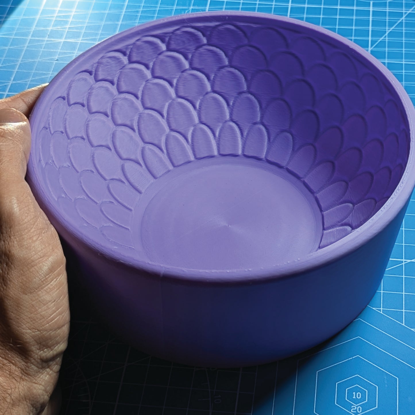 Scales Pattern Bowl Slump Mold for Pottery