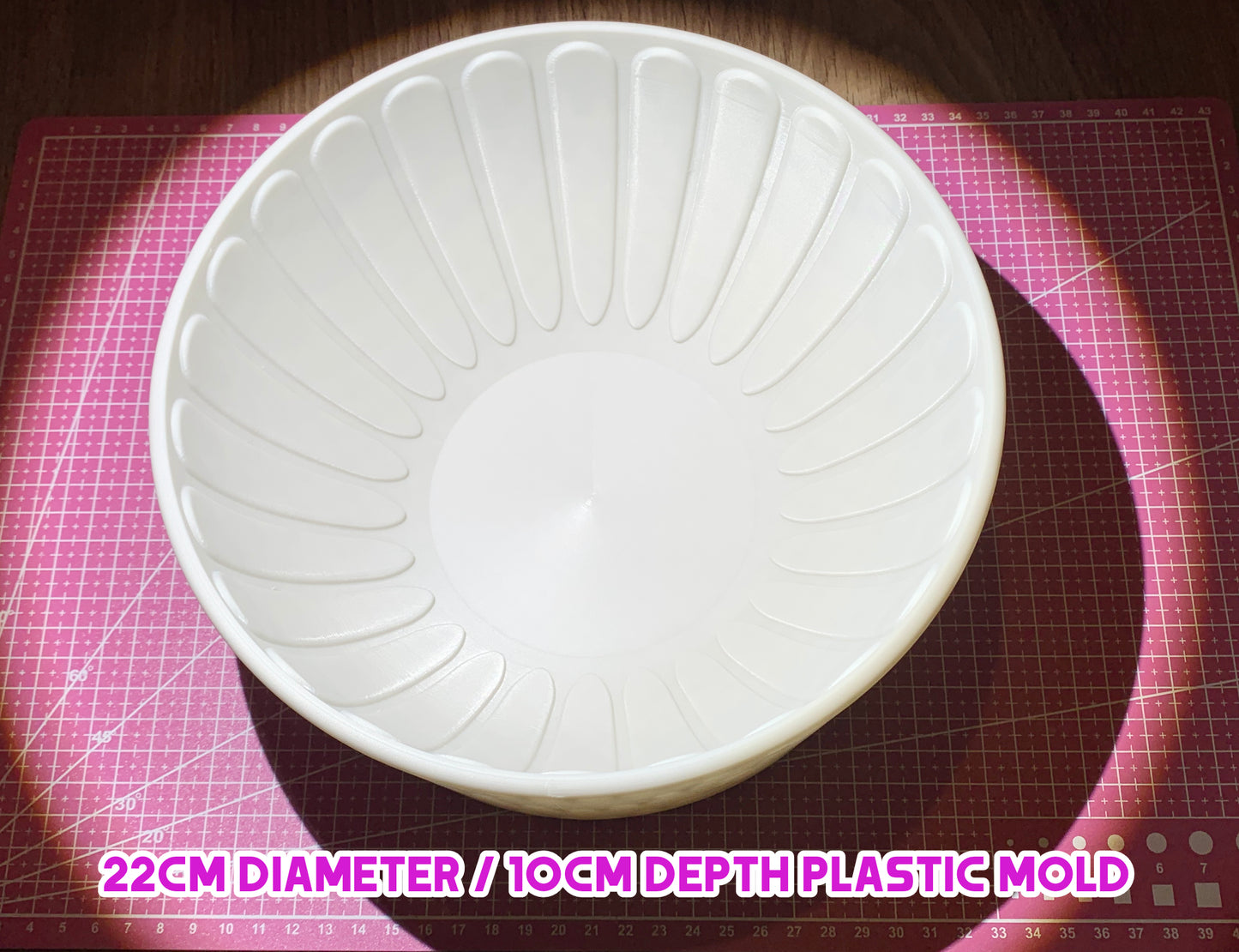 Deep Ribbed Bowl Slump Mold for Pottery