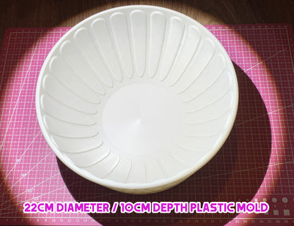 Deep Ribbed Bowl Slump Mold for Pottery