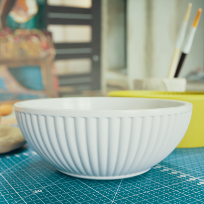 Ribbed Bowl Slump Mold for Pottery
