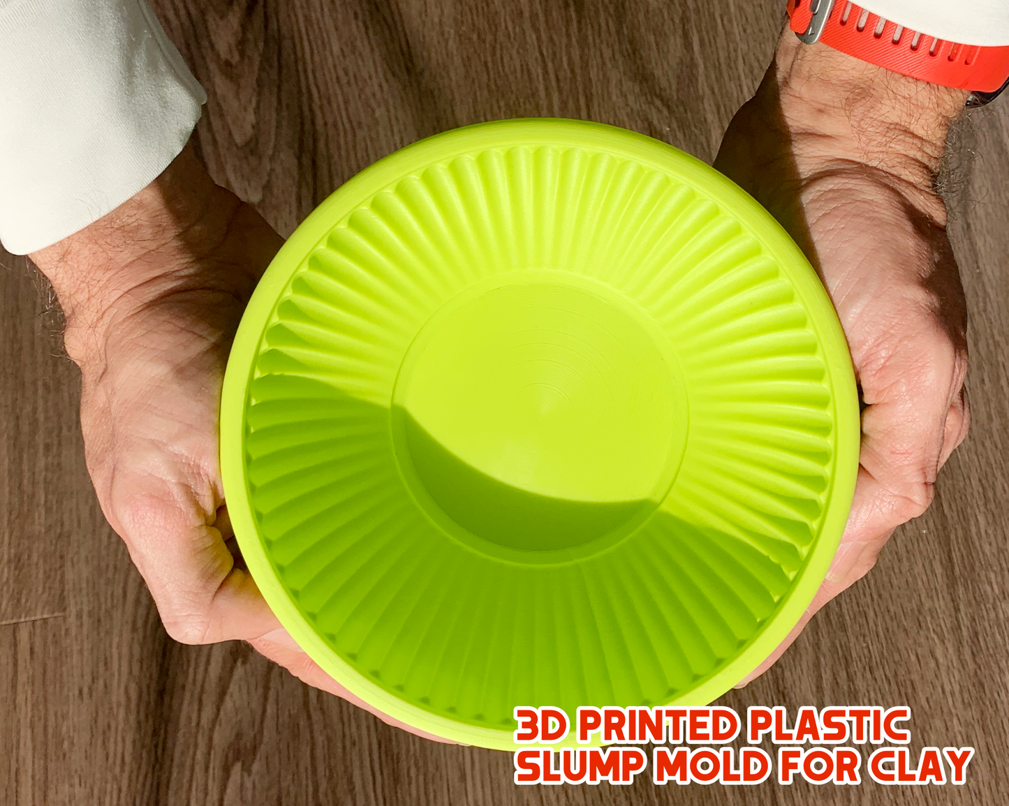 Ribbed Bowl Slump Mold for Pottery