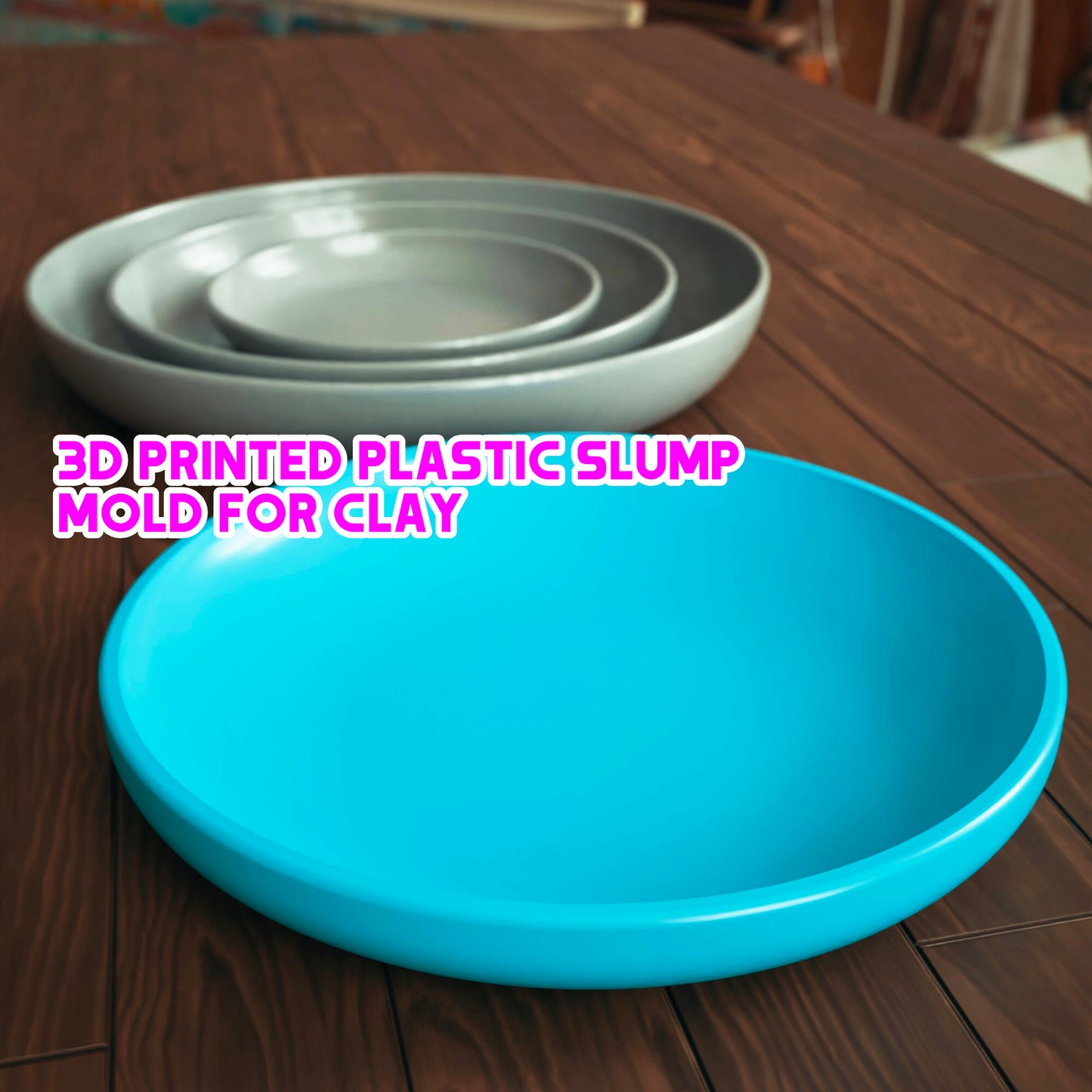 Round Plate Slump Mold for Pottery