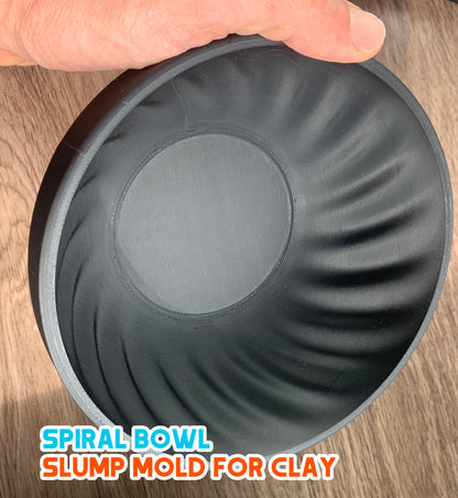 Vortex Spiral Bowl Slump Mold