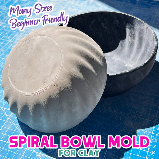 Vortex Spiral Bowl Slump Mold
