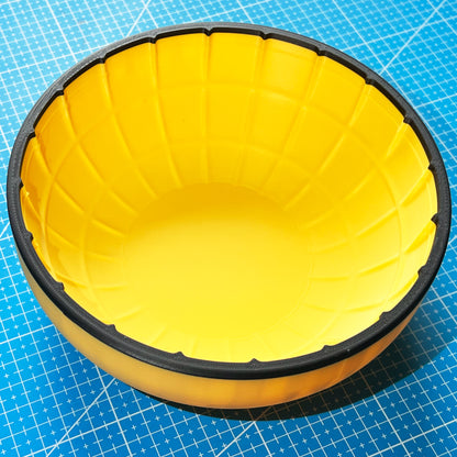 Geometric Grid Bowl Slump Mold for Clay