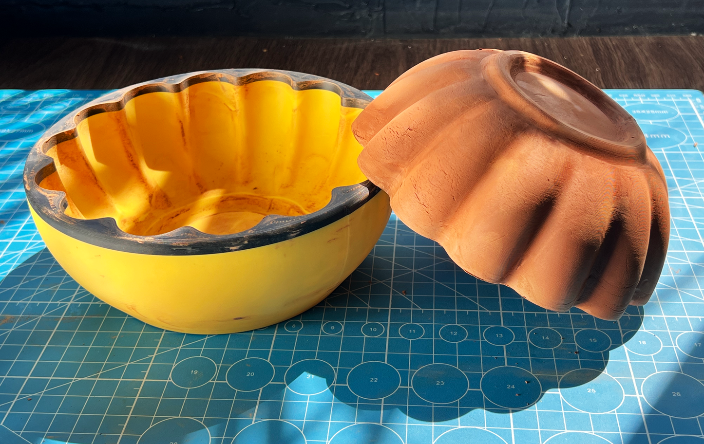 Flower Bowl Slump Mold with Foot Ring – Multiple Sizes